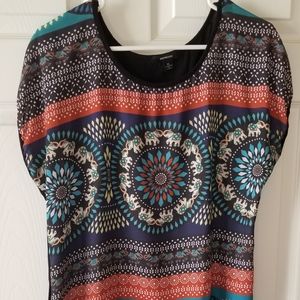 Ladies Espresso Black Design Top